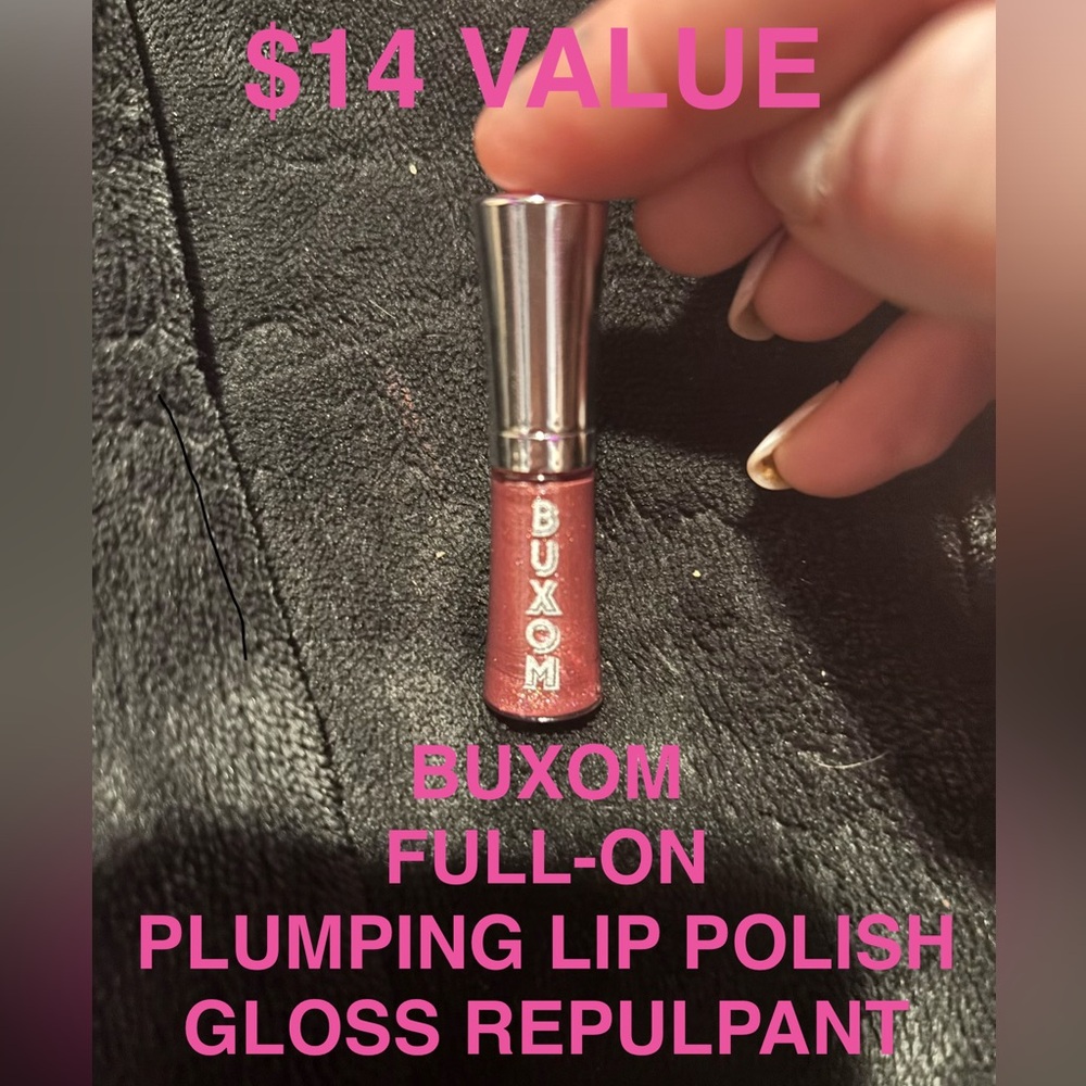 Buxom Full-On Plumping Lip Gloss - Shimmery Rose Pink & free gift bag